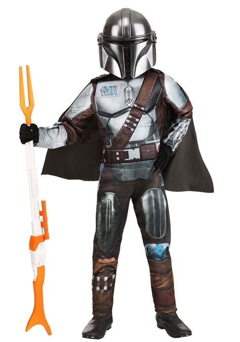 the mandalorian costumes|The Mandalorian Deluxe Child Costume